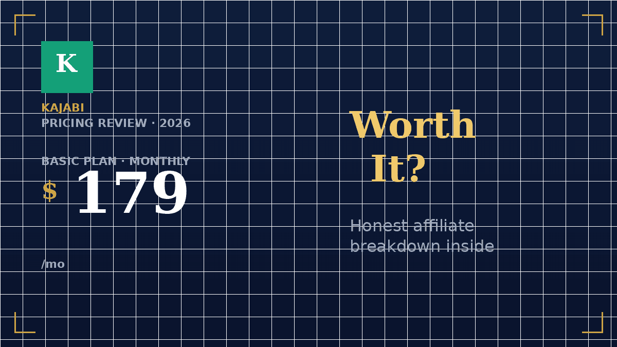Kajabi pricing breakdown showing $179 monthly plan vs $99 for 3 months deal